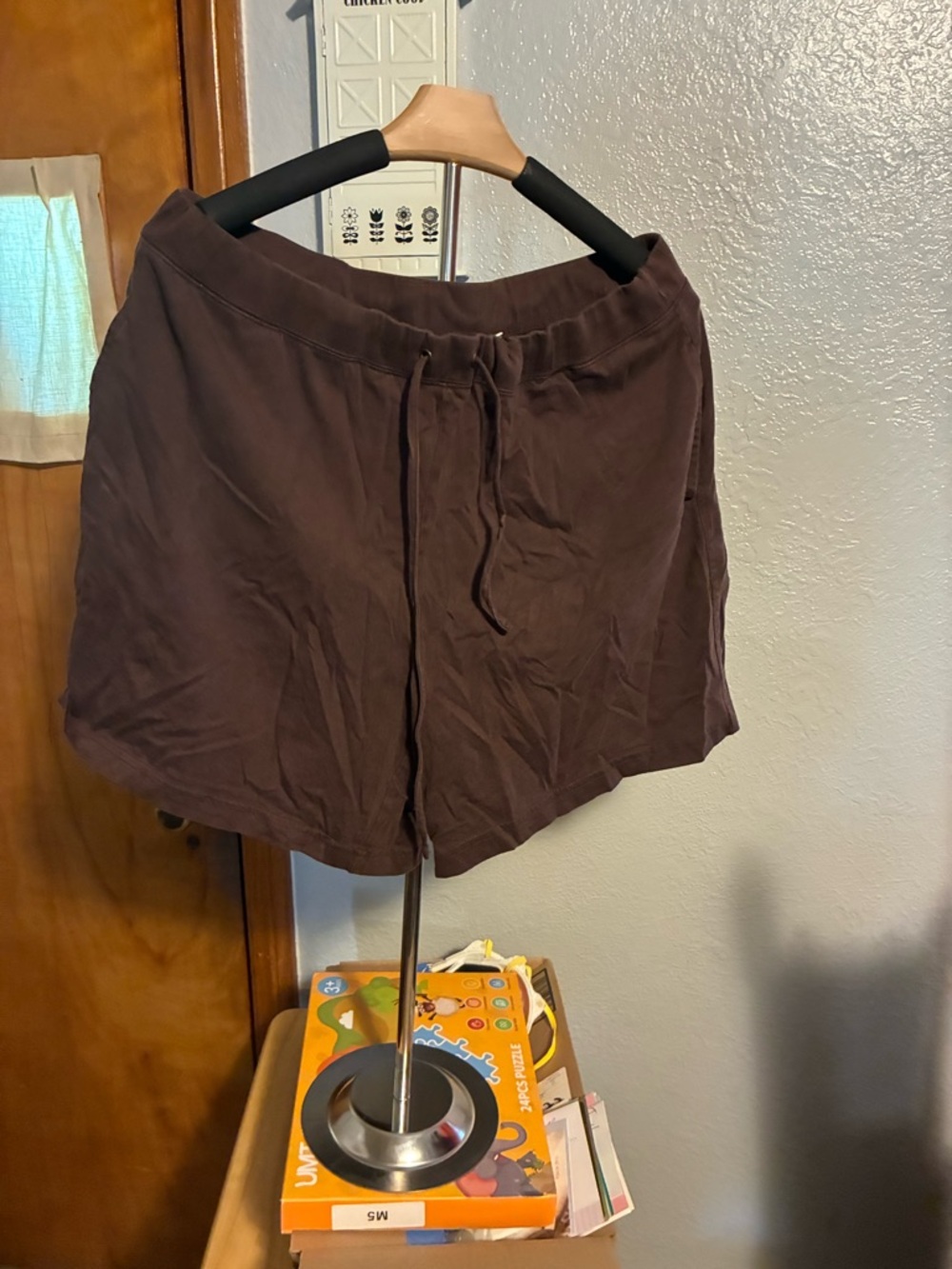 Cato Brown Drawstring Athletic Shorts